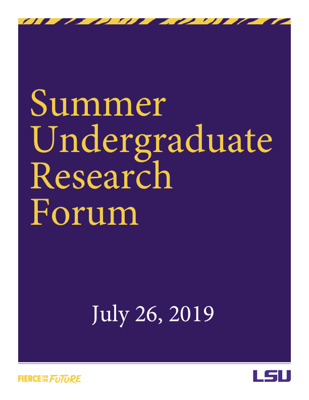 The 26th Annual Summer Undergraduate Research Forum (SURF) Program